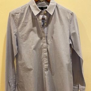 J Crew Long Chambray Collared Shirt